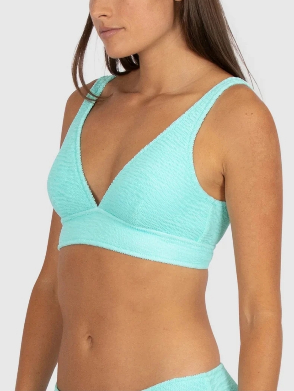 Baku Australia Ibiza D/DD Longline Bikini Top In Mint Green 💚